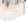 Load image into Gallery viewer, Farmhouze Light - Mid - Century Layered Textured Glass Round Ceiling Light - Chandelier - Brass -