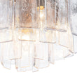 Load image into Gallery viewer, Farmhouze Light - Mid - Century Layered Textured Glass Round Ceiling Light - Chandelier - Nickel/6 - Light -