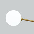 Load image into Gallery viewer, Farmhouze Light - Mid - Century Linear Frosted Glass Globe Sputnik Ceiling Light - Ceiling Light - Brass -