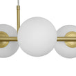 Load image into Gallery viewer, Farmhouze Light - Mid - century Modern Frosted Glass Bubble Island Chandelier - Chandelier - Black -