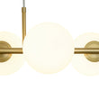 Load image into Gallery viewer, Farmhouze Light - Mid - century Modern Frosted Glass Bubble Island Chandelier - Chandelier - Black -