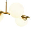 Load image into Gallery viewer, Farmhouze Light - Mid - century Modern Frosted Glass Bubble Island Chandelier - Chandelier - Black -