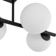 Load image into Gallery viewer, Farmhouze Light - Mid - century Modern Frosted Glass Bubble Island Chandelier - Chandelier - Black -