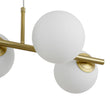 Load image into Gallery viewer, Farmhouze Light - Mid - century Modern Frosted Glass Bubble Island Chandelier - Chandelier - Black -