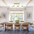 Load image into Gallery viewer, Farmhouze Light - Mid - century Modern Frosted Glass Bubble Island Chandelier - Chandelier - Brass -