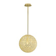 Load image into Gallery viewer, Farmhouze Light - Mid - Century Modern Luxe Gold Crystal Sphere Chandelier - Chandelier - Gold -