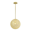 Load image into Gallery viewer, Farmhouze Light - Mid - Century Modern Luxe Gold Crystal Sphere Chandelier - Chandelier - Gold -