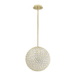 Load image into Gallery viewer, Farmhouze Light - Mid - Century Modern Luxe Gold Crystal Sphere Chandelier - Chandelier - Gold -