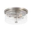 Load image into Gallery viewer, Farmhouze Light - Minimalist Nickel Clear Layer Glass Drum Ceiling Light - Ceiling Light - 9.8 in. -