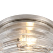 Load image into Gallery viewer, Farmhouze Light - Minimalist Nickel Clear Layer Glass Drum Ceiling Light - Ceiling Light - 9.8 in. -