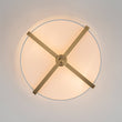 Load image into Gallery viewer, Farmhouze Light - Modern 2 - Light White Fabric Drum Flush Ceiling Light - Ceiling Light - Brass -