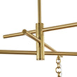 Load image into Gallery viewer, Farmhouze Light - Modern 3 - Light White Glass Globe Brass Tiered Sputnik Chandelier - Chandelier - Brass -