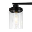 Load image into Gallery viewer, Farmhouze Light - Modern 5 - Light Glass Shade Linear Island Pendant / Semi Flush - Chandelier - Black -