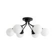 Load image into Gallery viewer, Farmhouze Light - Modern 6 - Light White Glass Globe Sputnik Ceiling Light - Ceiling Light - 4 Bulbs -