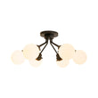 Load image into Gallery viewer, Farmhouze Light - Modern 6 - Light White Glass Globe Sputnik Ceiling Light - Ceiling Light - 4 Bulbs -