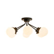 Load image into Gallery viewer, Farmhouze Light - Modern 6 - Light White Glass Globe Sputnik Ceiling Light - Ceiling Light - 4 Bulbs -