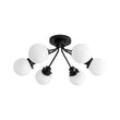 Load image into Gallery viewer, Farmhouze Light - Modern 6 - Light White Glass Globe Sputnik Ceiling Light - Ceiling Light - 4 Bulbs -