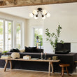 Load image into Gallery viewer, Farmhouze Light - Modern 6 - Light White Glass Globe Sputnik Ceiling Light - Ceiling Light - 4 Bulbs -