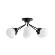 Load image into Gallery viewer, Farmhouze Light - Modern 6 - Light White Glass Globe Sputnik Ceiling Light - Ceiling Light - 4 Bulbs -
