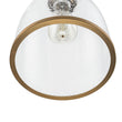 Load image into Gallery viewer, Farmhouze Light - Modern Brass 1 - Light Seeded Glass Bell Kitchen Pendant - Pendant - Seeded Glass -