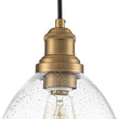 Load image into Gallery viewer, Farmhouze Light - Modern Brass 1 - Light Seeded Glass Bell Kitchen Pendant - Pendant - Seeded Glass -