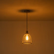 Load image into Gallery viewer, Farmhouze Light - Modern Brass 1 - Light Seeded Glass Bell Kitchen Pendant - Pendant - Seeded Glass -