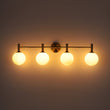 Load image into Gallery viewer, Farmhouze Light - Modern Brass 4 - Light Glass Globe Bathroom Vanity Light - Chandelier - Opal -