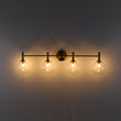 Load image into Gallery viewer, Farmhouze Light - Modern Brass 4 - Light Glass Globe Bathroom Vanity Light - Chandelier - Opal -