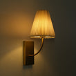Load image into Gallery viewer, Farmhouze Light - Modern Brass Single Beige Fabric Cone Wall Light - Wall Sconce - 1 - Light -