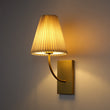 Load image into Gallery viewer, Farmhouze Light - Modern Brass Single Beige Fabric Cone Wall Light - Wall Sconce - 1 - Light -