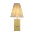 Load image into Gallery viewer, Farmhouze Light - Modern Brass Single Beige Fabric Cone Wall Light - Wall Sconce - 1 - Light -