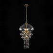 Load image into Gallery viewer, Farmhouze Light - Modern Brushed Brass Glam Glass Bubble Jellyfish Chandelier - Chandelier - Brass -