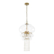 Load image into Gallery viewer, Farmhouze Light - Modern Brushed Brass Glam Glass Bubble Jellyfish Chandelier - Chandelier - Brass -