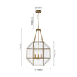 Load image into Gallery viewer, Farmhouze Light - Modern Candle Style Glass Geometric Cage Chandelier - Chandelier - 3 - Light -