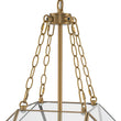 Load image into Gallery viewer, Farmhouze Light - Modern Candle Style Glass Geometric Cage Chandelier - Chandelier - 3 - Light -