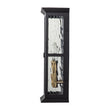 Load image into Gallery viewer, Farmhouze Light-Modern Candle Style Ripple Glass Outdoor Wall Lantern-Wall Sconce-Black-