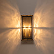 Load image into Gallery viewer, Farmhouze Light-Modern Candle Style Ripple Glass Outdoor Wall Lantern-Wall Sconce-Black-
