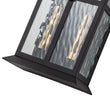Load image into Gallery viewer, Farmhouze Light-Modern Candle Style Ripple Glass Outdoor Wall Lantern-Wall Sconce-Black-