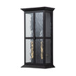 Load image into Gallery viewer, Farmhouze Light-Modern Candle Style Ripple Glass Outdoor Wall Lantern-Wall Sconce-Black-