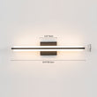 Load image into Gallery viewer, Farmhouze Light - Modern Dimmable LED Black Wide Bathroom Vanity Light - Wall Sconce - Black -