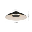 Load image into Gallery viewer, Farmhouze Light - Modern Dimmable LED Saucer Wide Dome Flush Mount Light - Ceiling Light - Black -