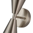 Load image into Gallery viewer, Farmhouze Light - Modern Double Cone 2 - Light Ambient Wall Sconce - Wall Sconce - Nickel -