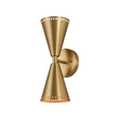 Load image into Gallery viewer, Farmhouze Light - Modern Double Cone 2 - Light Ambient Wall Sconce - Wall Sconce - Nickel -