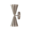 Load image into Gallery viewer, Farmhouze Light - Modern Double Cone 2 - Light Ambient Wall Sconce - Wall Sconce - Nickel -