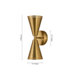 Load image into Gallery viewer, Farmhouze Light - Modern Double Cone 2 - Light Ambient Wall Sconce - Wall Sconce - Nickel -