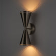 Load image into Gallery viewer, Farmhouze Light - Modern Double Cone 2 - Light Ambient Wall Sconce - Wall Sconce - Nickel -