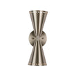 Load image into Gallery viewer, Farmhouze Light - Modern Double Cone 2 - Light Ambient Wall Sconce - Wall Sconce - Nickel -