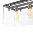 Load image into Gallery viewer, Farmhouze Light - Modern Farmhouse 5 - Light Glass Box Rectangle Island Chandelier - Chandelier - 5 - Light -