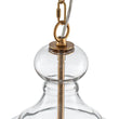 Load image into Gallery viewer, Farmhouze Light - Modern Farmhouse Bell Glass Shade Single Pendant Light - Pendant - Brass -