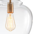 Load image into Gallery viewer, Farmhouze Light - Modern Farmhouse Bell Glass Shade Single Pendant Light - Pendant - Brass -